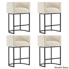 Charneys Swivel Upholstered 27’’ Counter And Bar Stool (Set Of 4)