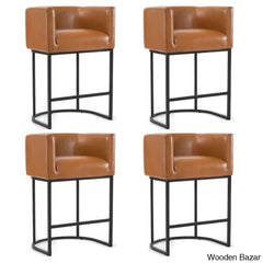 Charneys Swivel Upholstered 27’’ Counter And Bar Stool (Set Of 4)