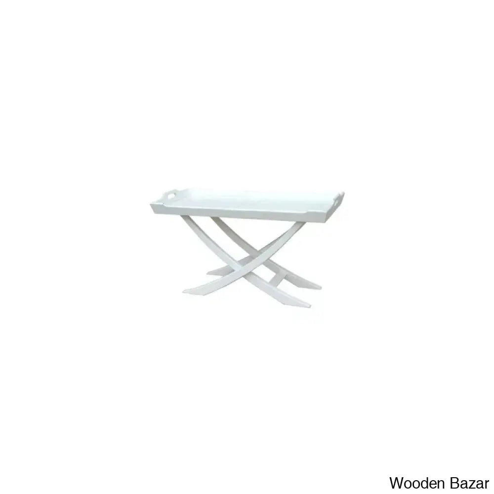 Chedia Solid Wood Coffee And Center Table White