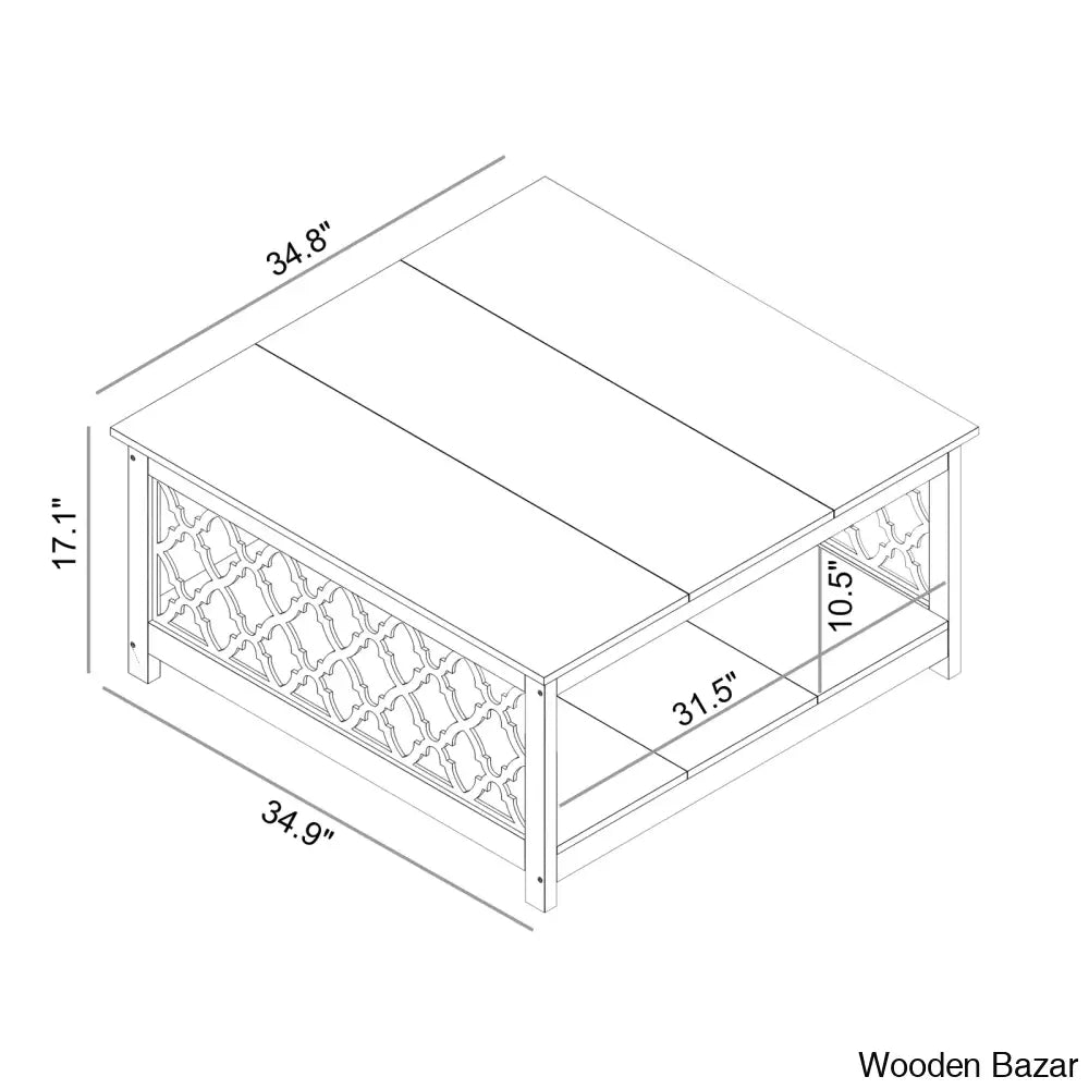 Chessani Square Coffee And Center Table With Storage