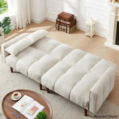 Cheter Modern Convertible 3 Seater Tufted Futun Bed - Wooden Bazar