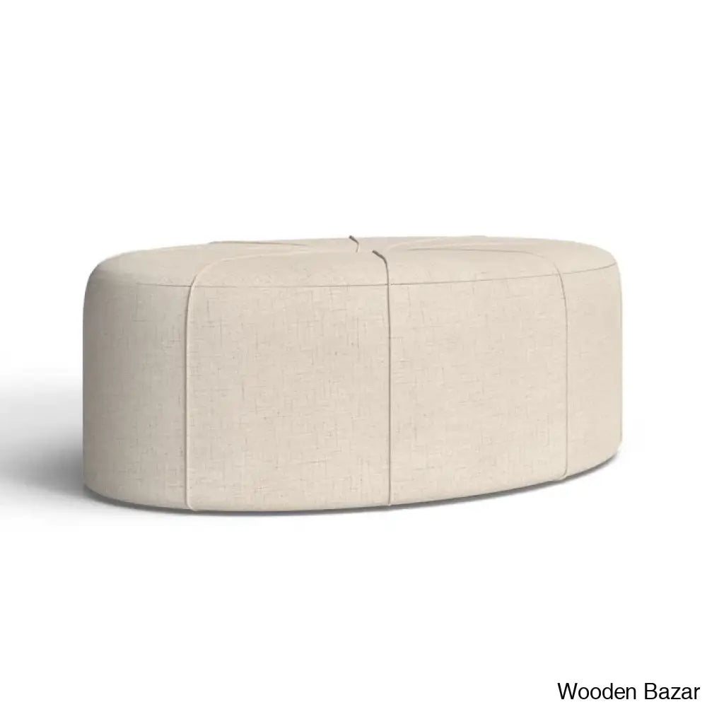 Christopher Tufted Oval Cocktail Ottoman