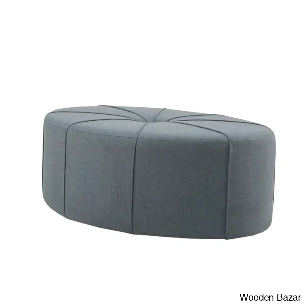 Christopher Tufted Oval Cocktail Ottoman