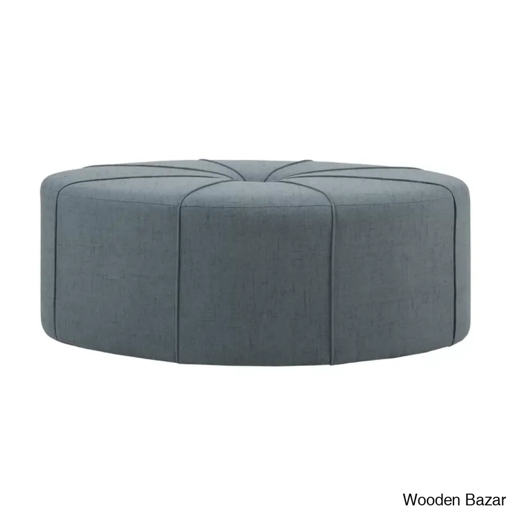 Christopher Tufted Oval Cocktail Ottoman