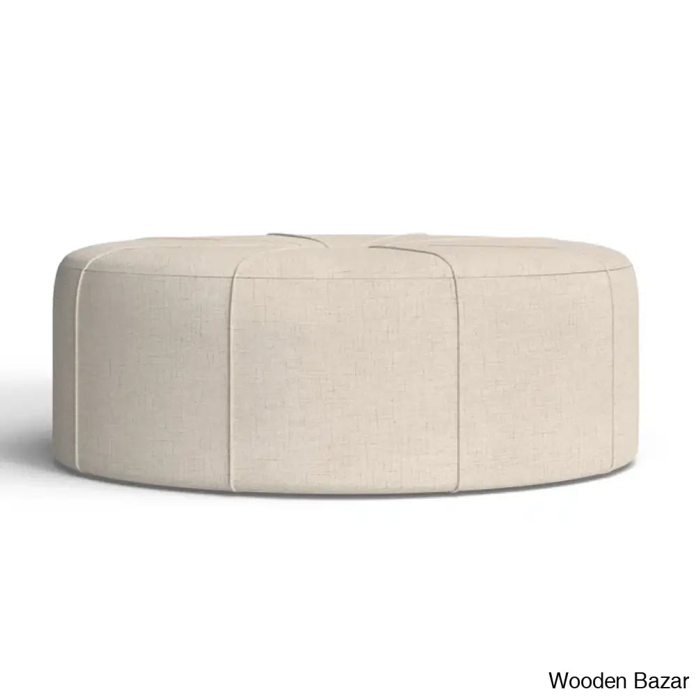 Christopher Tufted Oval Cocktail Ottoman