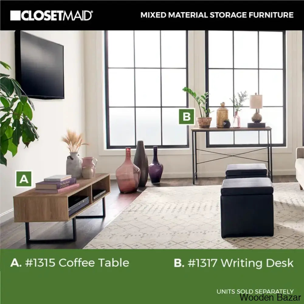 Closetmaido Rectangular Coffee And Center Table