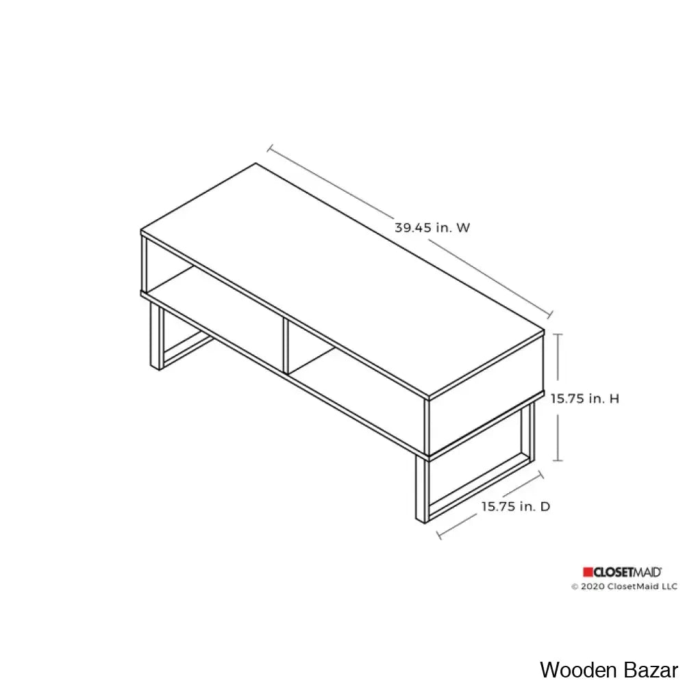 Closetmaido Rectangular Coffee And Center Table