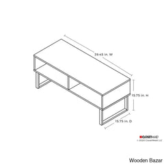Closetmaido Rectangular Coffee And Center Table