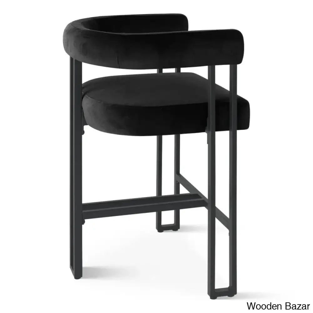 Colrainw Swivel Upholstered 24’’ Counter And Bar Stool With Metal Frame