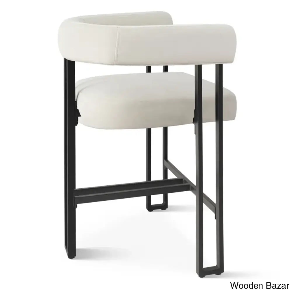 Colrainw Swivel Upholstered 24’’ Counter And Bar Stool With Metal Frame