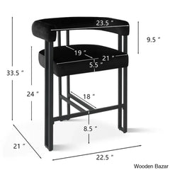 Colrainw Swivel Upholstered 24’’ Counter And Bar Stool With Metal Frame