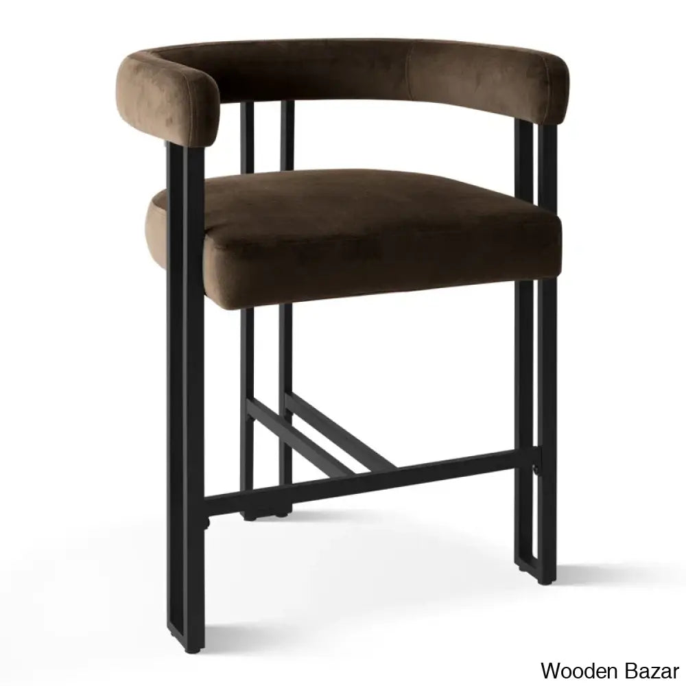 Colrainw Swivel Upholstered 24’’ Counter And Bar Stool With Metal Frame Mink