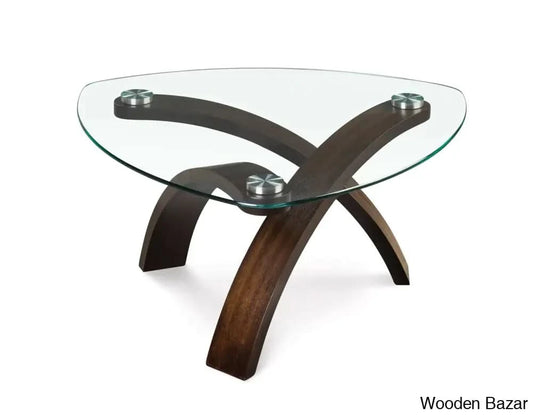 Comeauxi Glass Top Coffee And Center Table