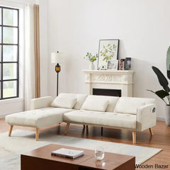 Convertible Sectional Sofa Sleeper Left Facing L-Shaped Counch For Living Room