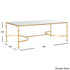 Cooel Glass Top Coffee And Center Table