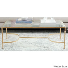 Cooel Glass Top Coffee And Center Table