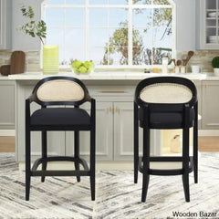 Copleys Swivel Cane Counter And Bar Stool