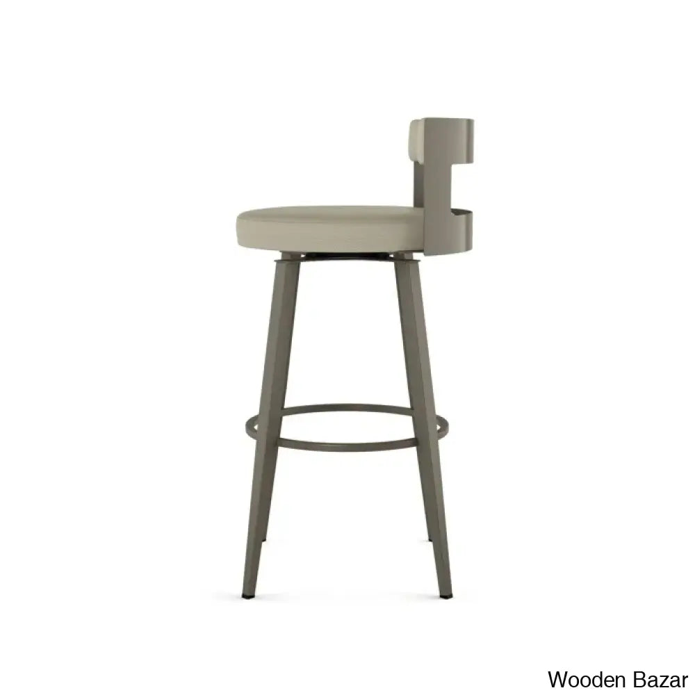 Cordas Swivel Upholstered Counter & Bar Stool