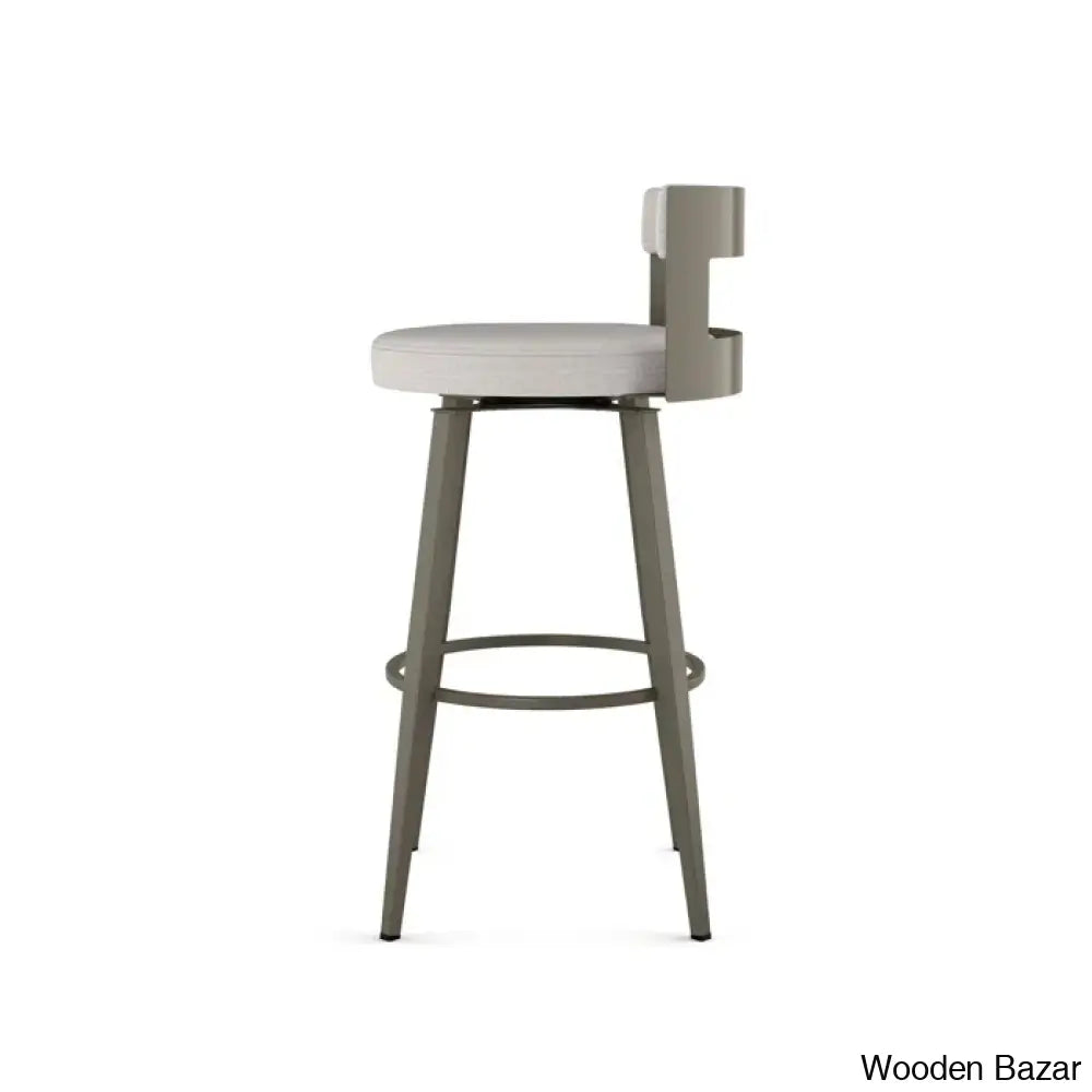 Cordas Swivel Upholstered Counter & Bar Stool