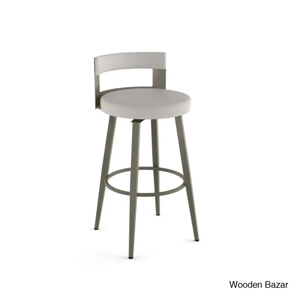 Cordas Swivel Upholstered Counter & Bar Stool