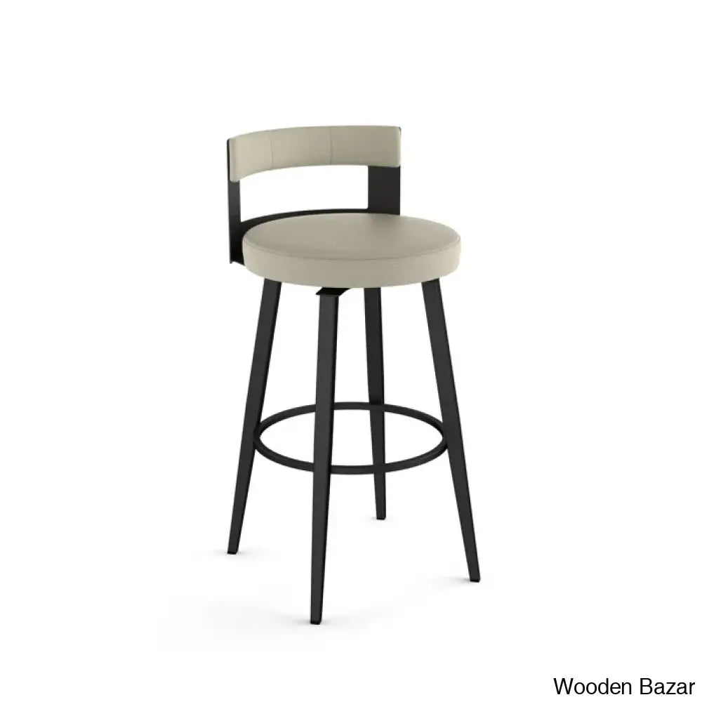 Cordas Swivel Upholstered Counter & Bar Stool