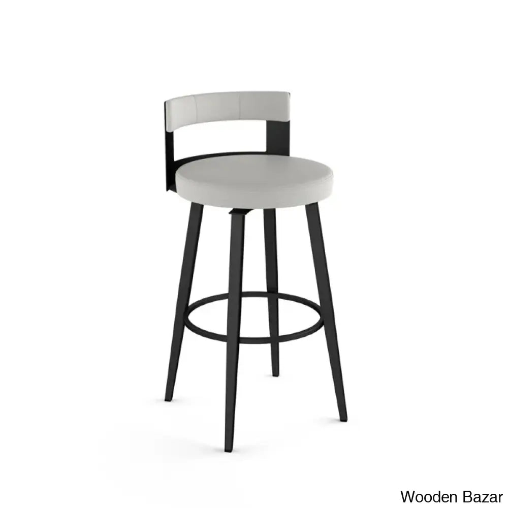 Cordas Swivel Upholstered Counter & Bar Stool