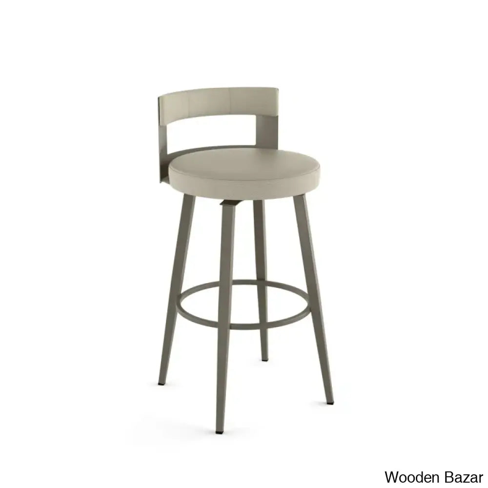 Cordas Swivel Upholstered Counter & Bar Stool