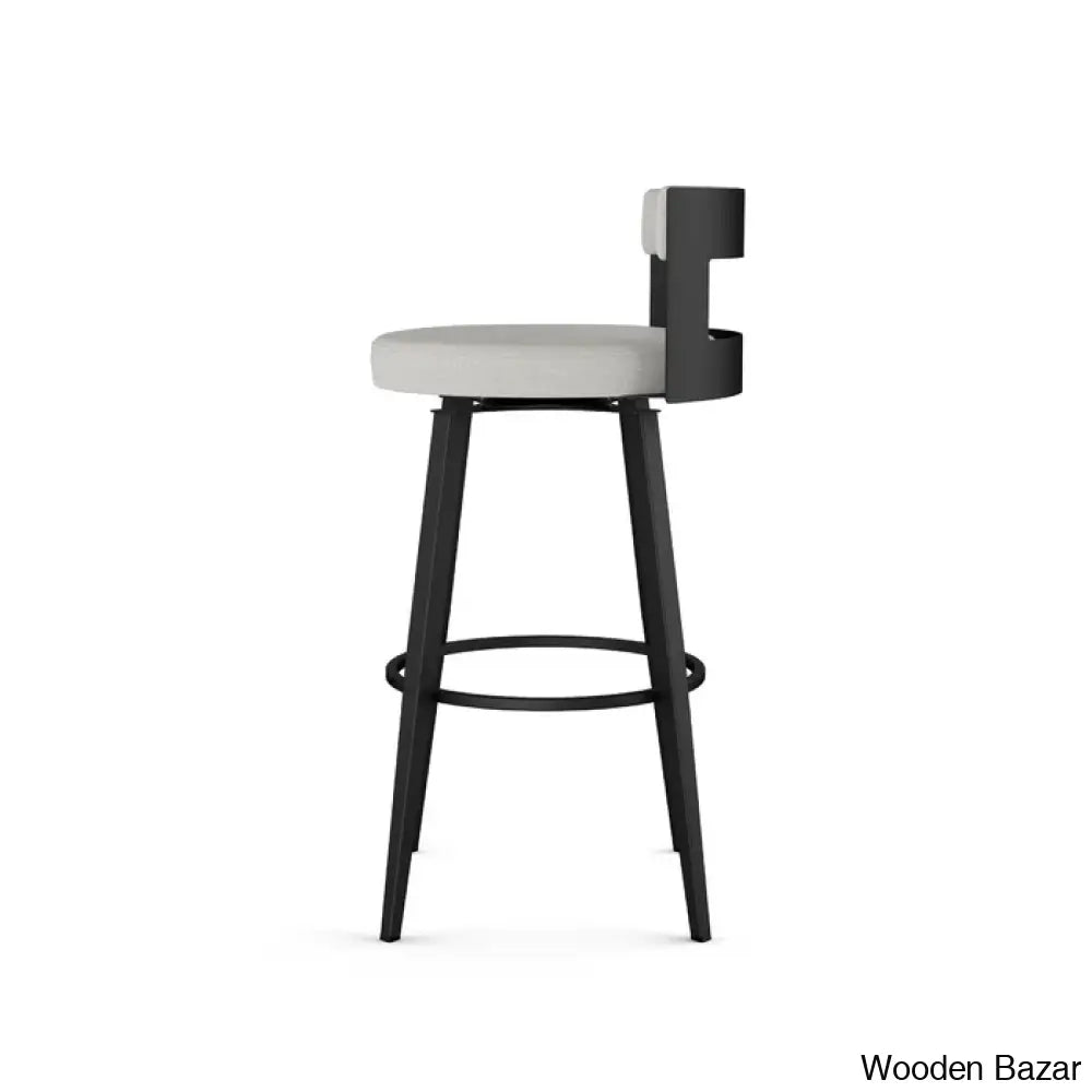 Cordas Swivel Upholstered Counter & Bar Stool