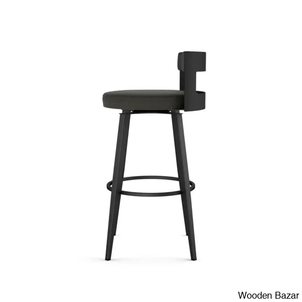 Cordas Swivel Upholstered Counter & Bar Stool