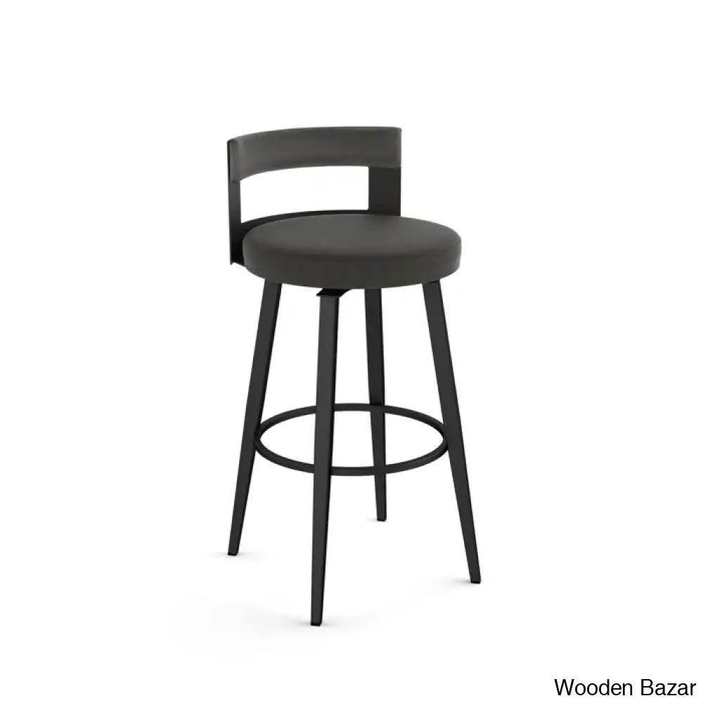 Cordas Swivel Upholstered Counter & Bar Stool