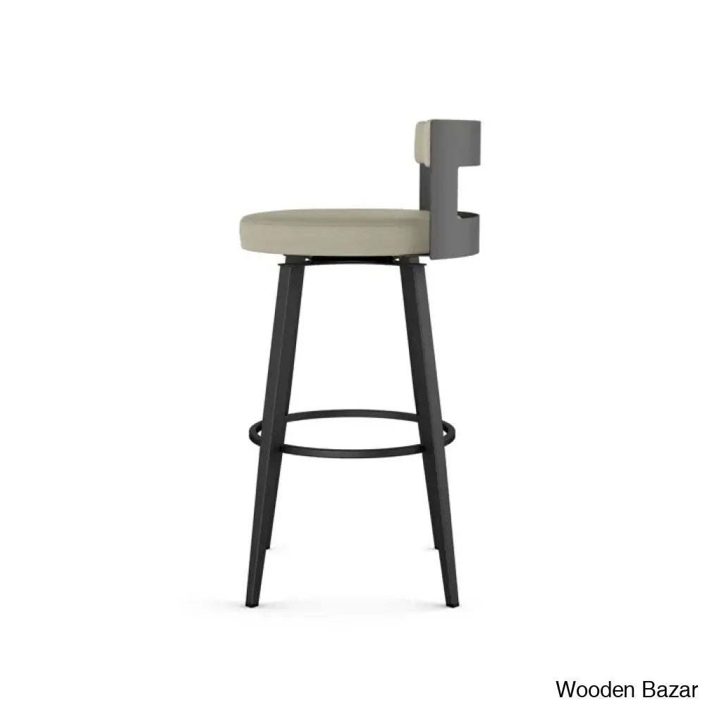 Cordas Swivel Upholstered Counter & Bar Stool