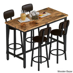 Corol Stylish 4 Seater Kitchen & Dining Room Set With Stools