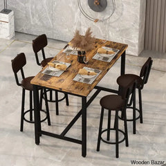 Corol Stylish 4 Seater Kitchen & Dining Room Set With Stools