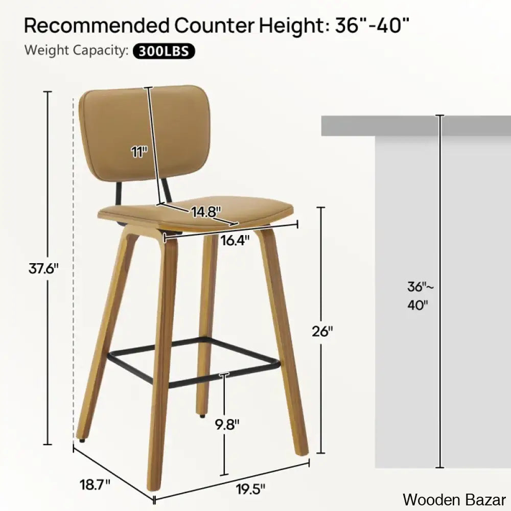 Corr Swivel 26’’ Upholstered Counter Height And Bar Stools