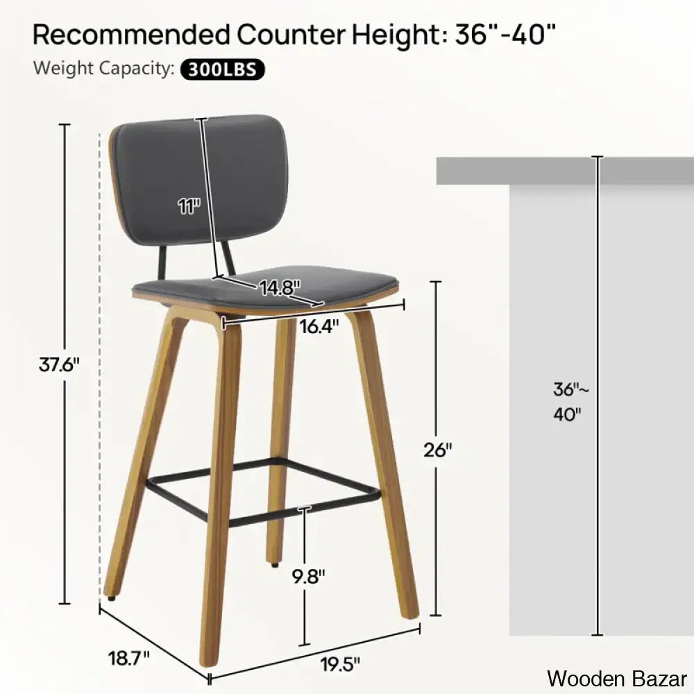 Corr Swivel 26’’ Upholstered Counter Height And Bar Stools