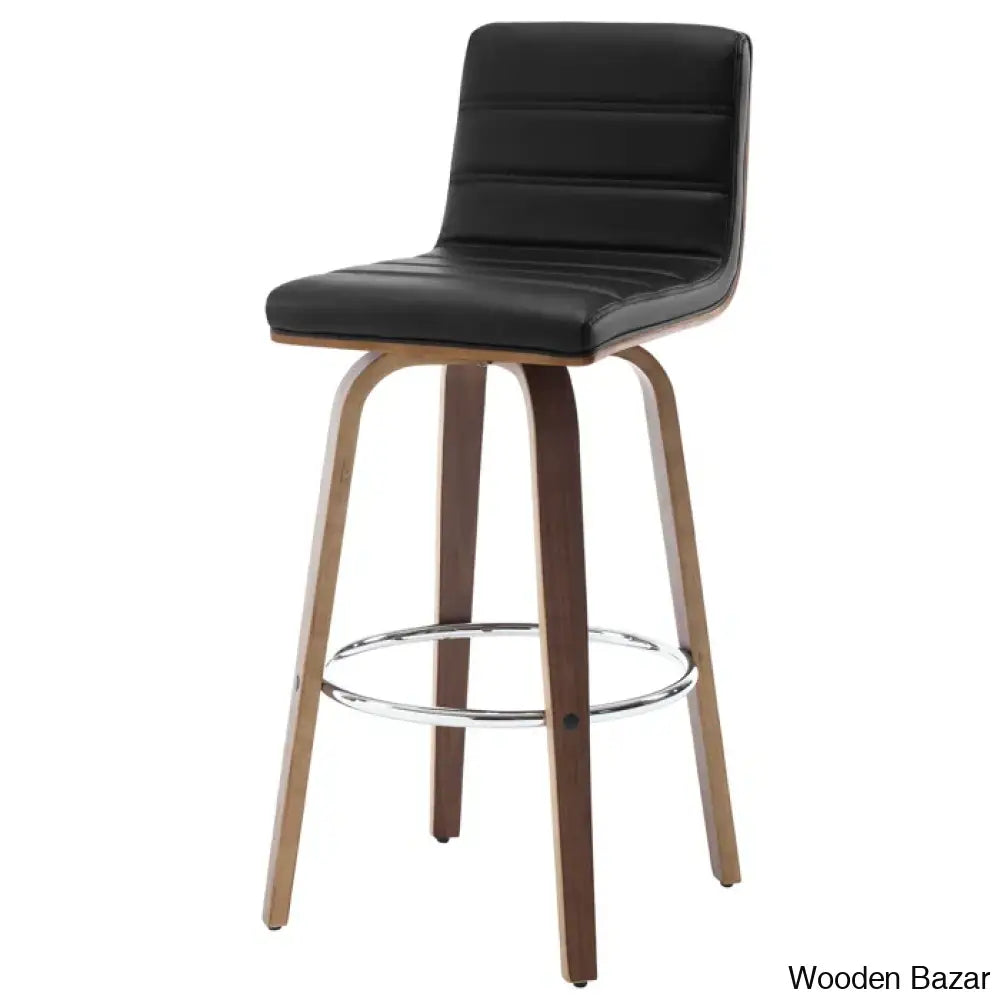 Corria Swivel Upholstered Counter & Bar Stool (Set Of 3)