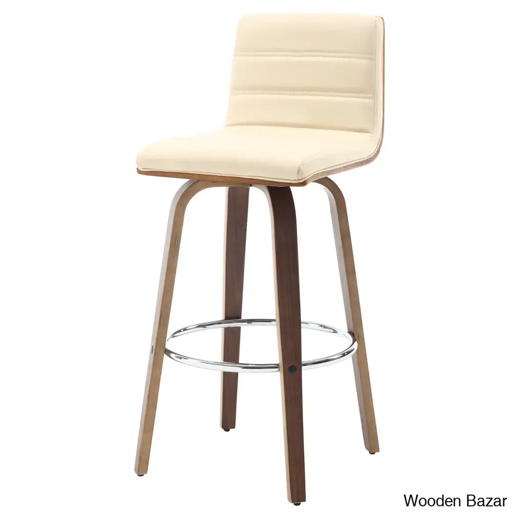 Corria Swivel Upholstered Counter & Bar Stool (Set Of 3)