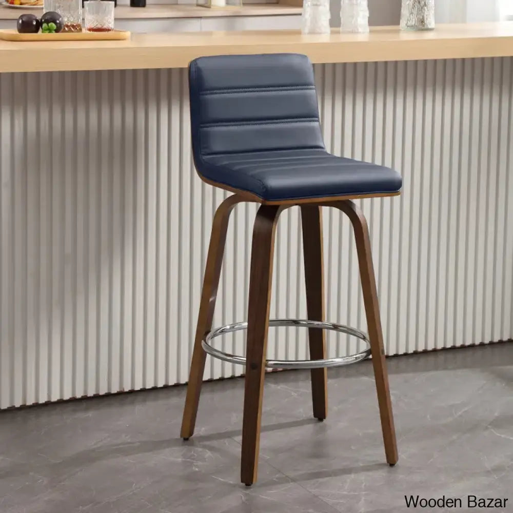 Corria Swivel Upholstered Counter & Bar Stool (Set Of 3)