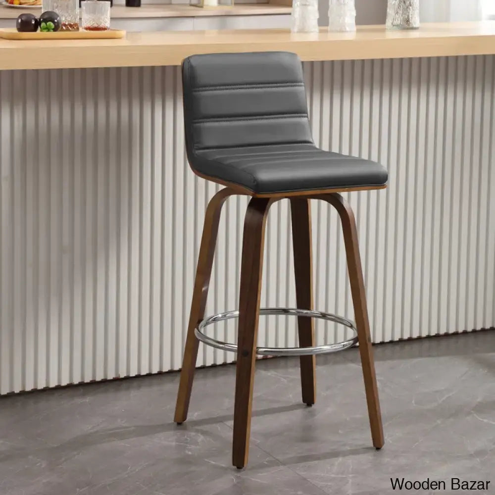 Corria Swivel Upholstered Counter & Bar Stool (Set Of 3)