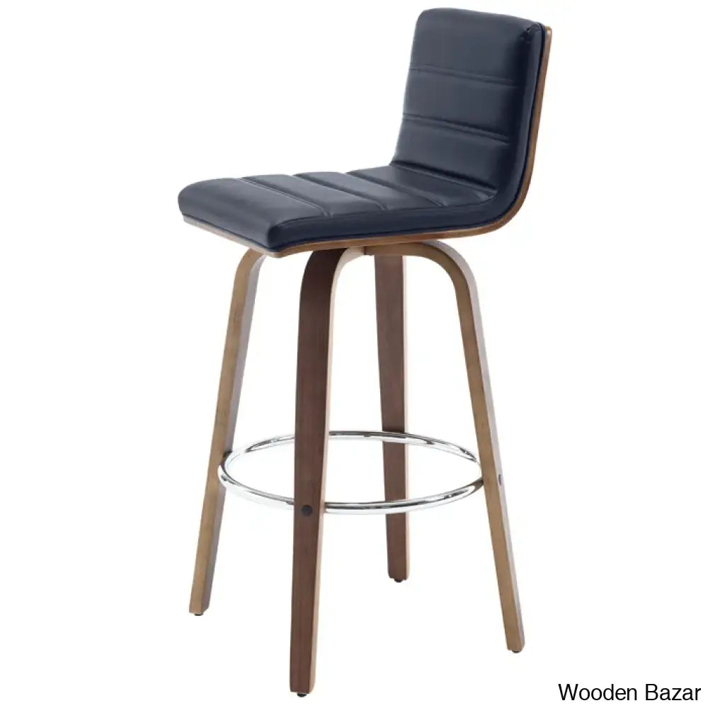 Corria Swivel Upholstered Counter & Bar Stool (Set Of 3)