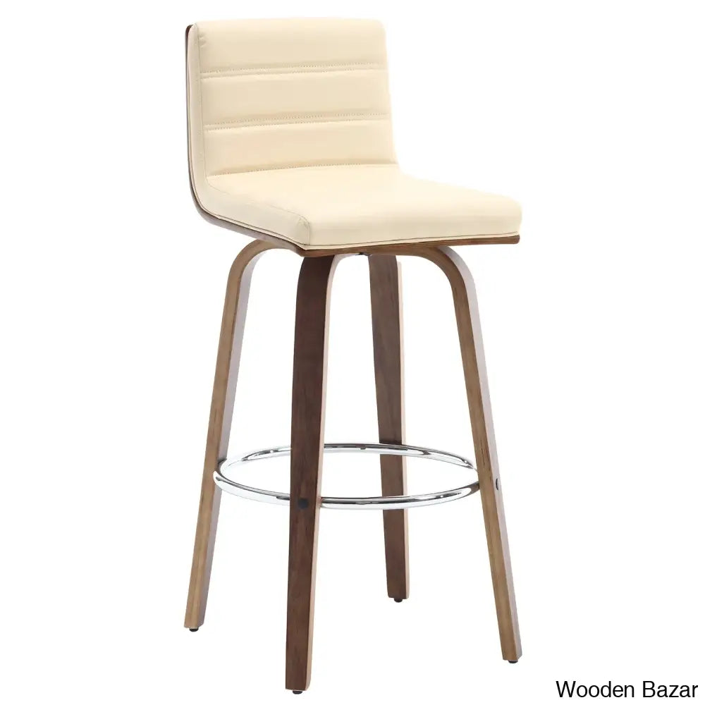 Corria Swivel Upholstered Counter & Bar Stool (Set Of 3)