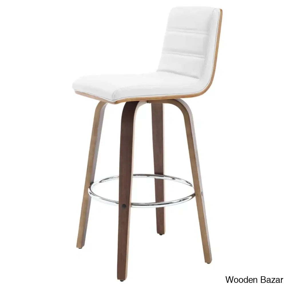 Corria Swivel Upholstered Counter & Bar Stool (Set Of 3)