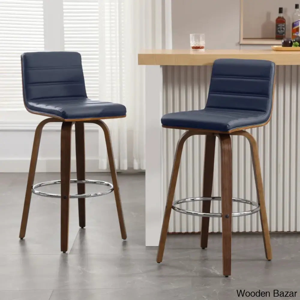 Corria Swivel Upholstered Counter & Bar Stool (Set Of 3)