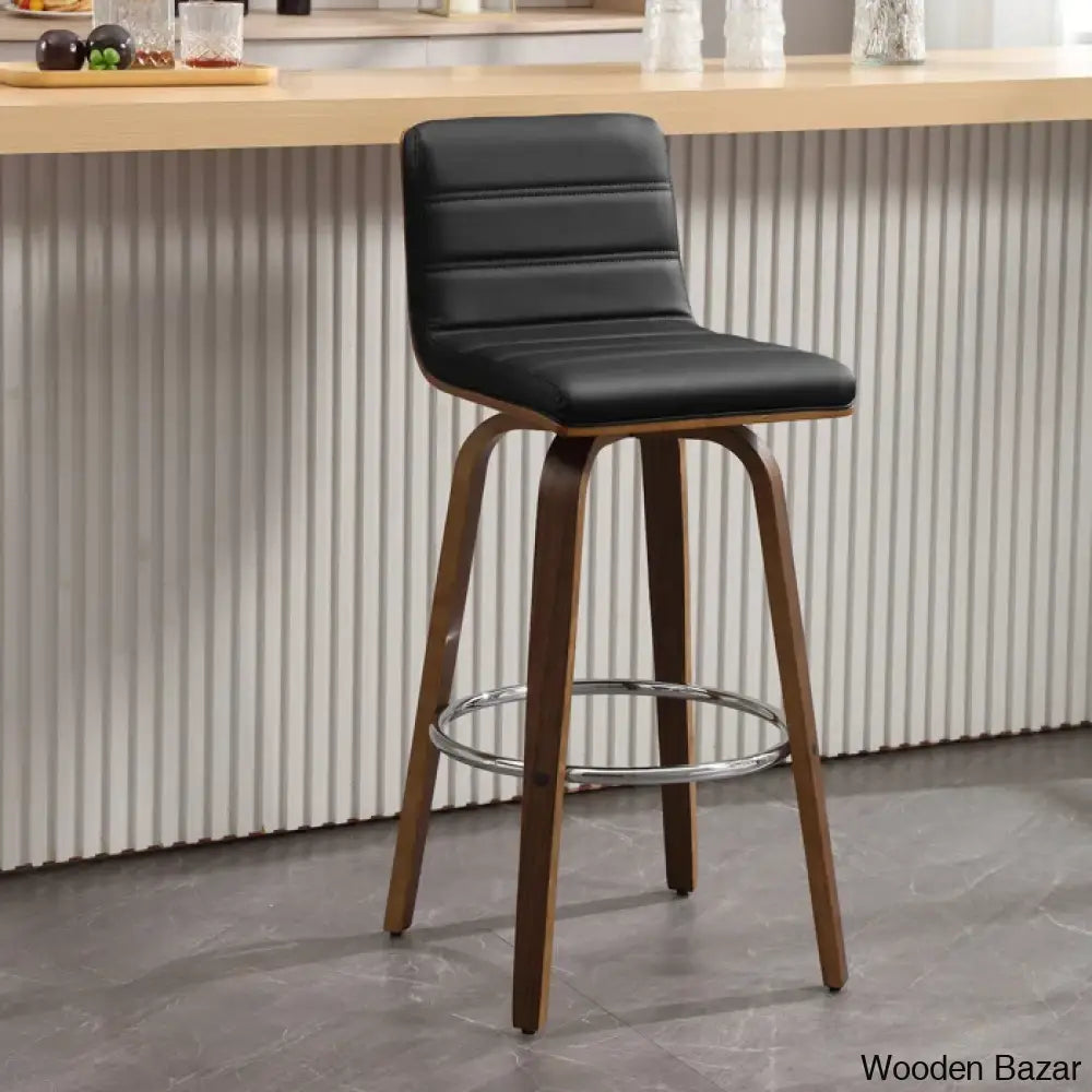 Corria Swivel Upholstered Counter & Bar Stool (Set Of 3)