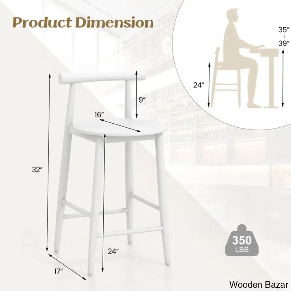 Cosetway Swivel Bar Chair Counter Height Stools Set Of 2 With Acacia Wood Frame Supporting Leg And