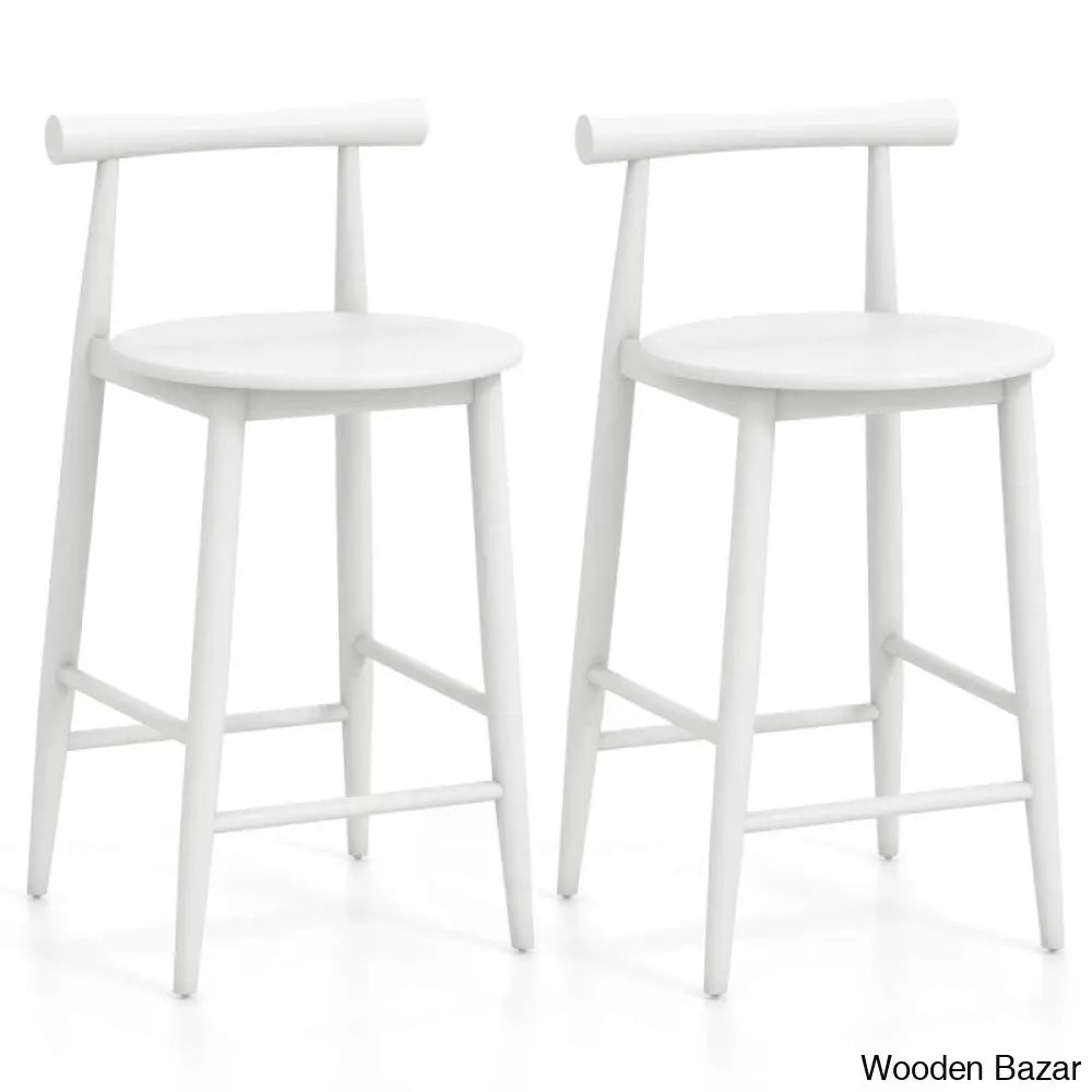 Cosetway Swivel Bar Chair Counter Height Stools Set Of 2 With Acacia Wood Frame Supporting Leg And