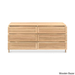 Crafted Comfort Teeda 6-Drawer Chest Spacious Elegant Storage With Timeless Design