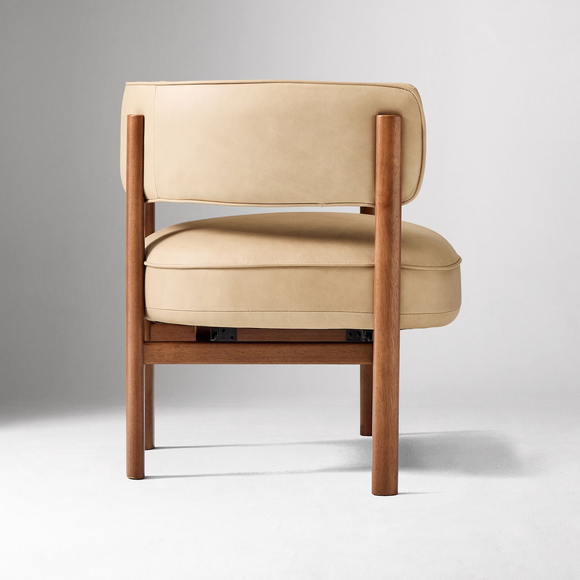 Cakky Expressed Wood Leather Chair - Wooden bazar