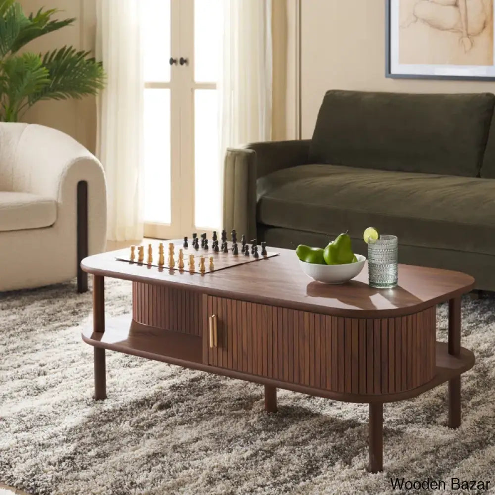 Culveir Coffee Table And Center Table Walnut