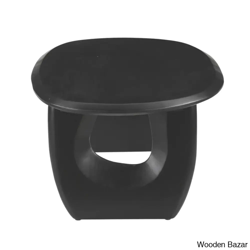 Cumuberledge Black Wooden Coffee And Center Table